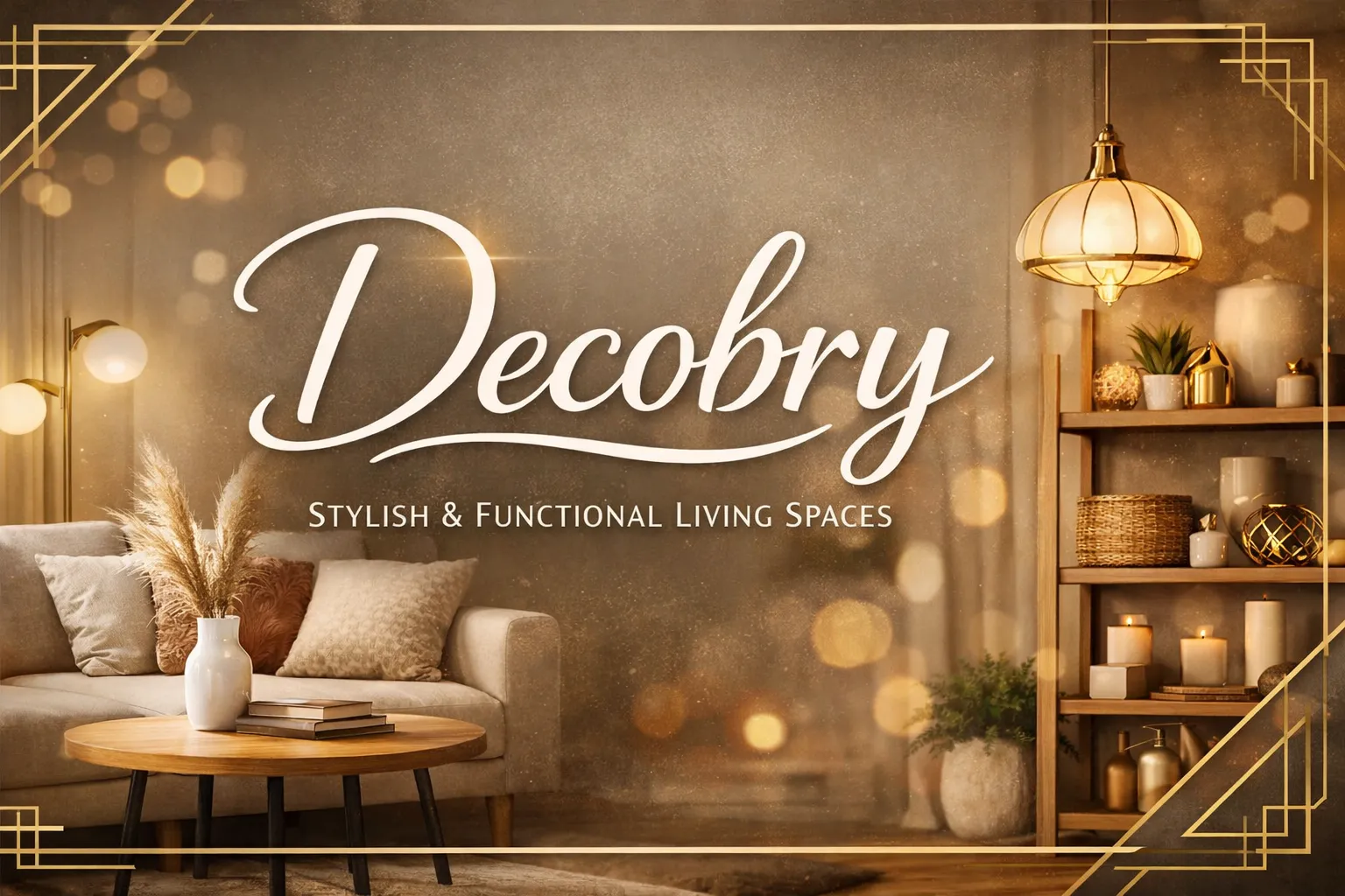 Decobry stylish and functional living room interior design concept